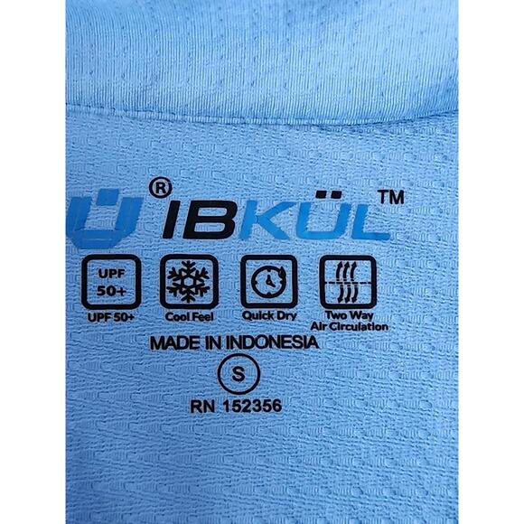 Ibkul Blue Long Sleeve Mock Neck Top Women's Size Small Golf Pickleball Read! - Picture 4 of 7